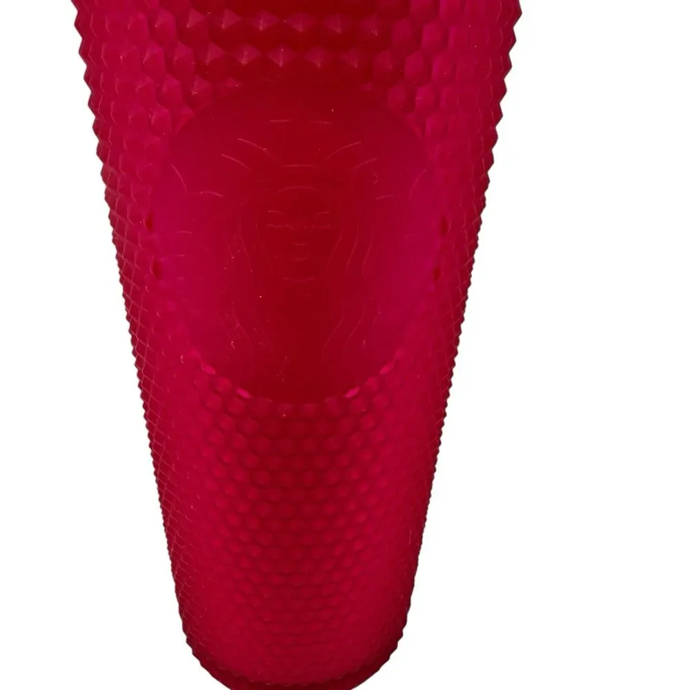 Starbucks Ruby Red Pink Jelly Studded Venti 24 oz Tumbler Mother's Day 2023